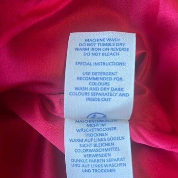 Boden Dress Womens 14R Pink Navy Floral Print Sleeveless Sheath Knee Length - Picture 8 of 12